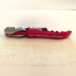 Saratoga Springs, NY Wine Opener, pink.